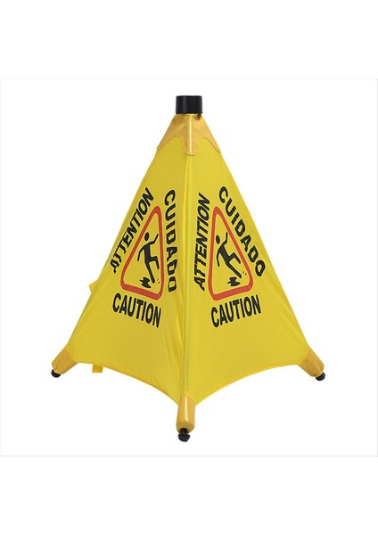 Dikkat Islak Zemin Işareti Islakta Kaygan Duvara Bağlı Katlanabilir Iki Dilli Güvenlik Uyarı Uyarısı Konisi (Yurt Dışından)