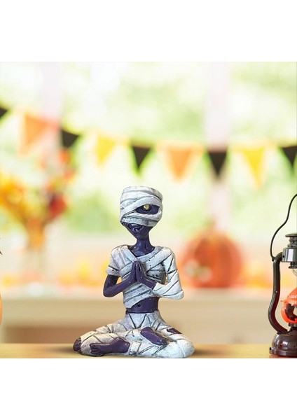 Meditasyon Sak Pot Kafatası Bitkileri Pot Cadılar Bayramı Dekoratif Bahçe Pot Heykel C (Yurt Dışından) modelleri