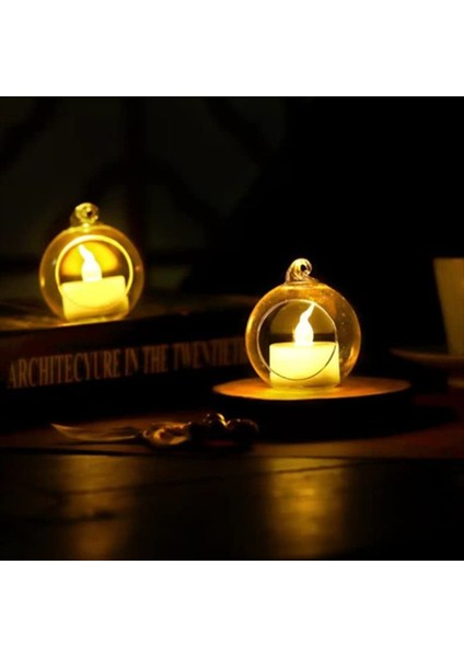 12PCS 6cm Yuvarlak Içi Boş Cam Asma Stand Mum Tutucu Düğün Sanatları Dekorasyon Masası Mumlar (Yurt Dışından) indirimleri