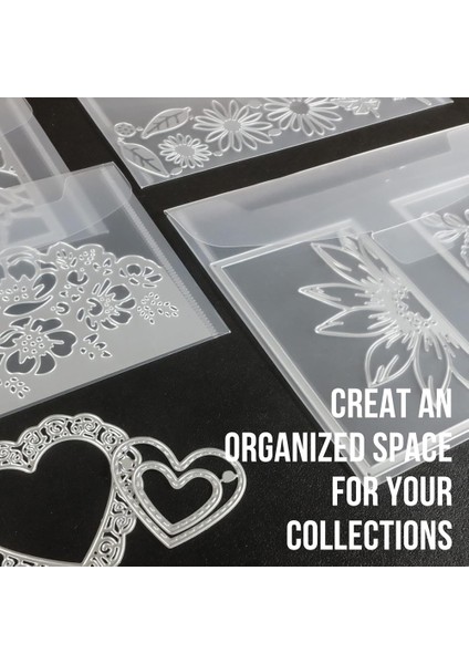 60PCS Temiz Pullar ve Ölür Plastik Saklama Torbaları Kart Yapmak Için Yeniden Kapatılabilir Zarf Torbaları Dıy Karalama Defteri Kağıt El Sanatları (Yurt Dışından) fırsatları