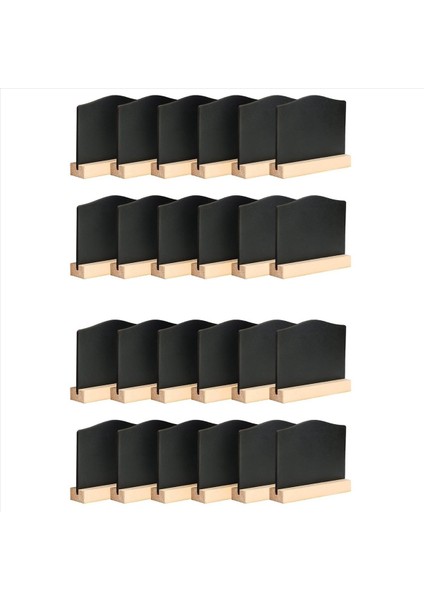 24PACK Mini Kara Tahta Işaretleri Mutfak Notları Tebeşir Tahtaları 10X7 2cm Küçük Kara Tahta Mesajı Masa Tablosu (Yurt Dışından)