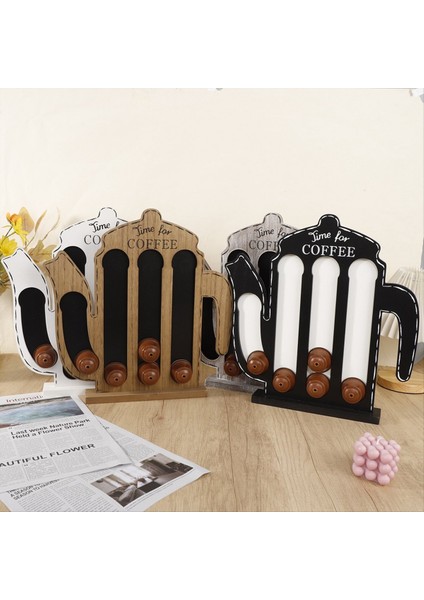 Kahve Çantası Depolama Kahve Çantası Tutucu Büyük Kapasiteli Kahve Kreması Depolama Kutusu Ahşap Kahve Çantası Ahşap Süsler C (Yurt Dışından) modelleri