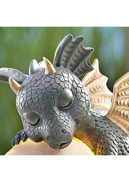 Bahçe Dragon Heykeli Hafif Dekorasyonlu Ejderha Heykeli Bir Lamba Bahçe Dekorasyon Reçine Zanaat Süslemeleri (Yurt Dışından) indirimleri