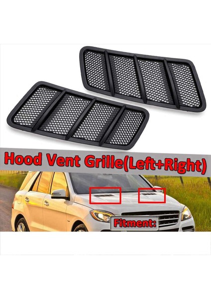 6pcs Ön Kaput Havalandırma Izgarası Hava Akışı Alım Kaputu Mercedes Benz W166 Gl GL350 GL450 GL550 ml ML350 ML550 2012-2015 (Yurt Dışından) modelleri