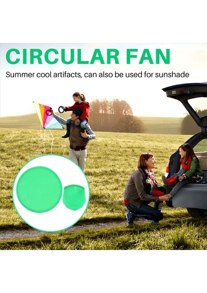 Katlanabilir Yuvarlak Fan Yeşili (Yurt Dışından) indirimleri