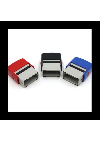 4x Kendinden Mürekkep Damgası Seti Özel Kişiselleştirilmiş Dıy Business Adı Numarası Adres Baskı Kauçuk Damga (Yurt Dışından)