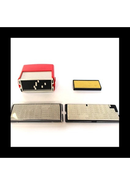 4x Kendinden Mürekkep Damgası Seti Özel Kişiselleştirilmiş Dıy Business Adı Numarası Adres Baskı Kauçuk Damga (Yurt Dışından) fırsatları