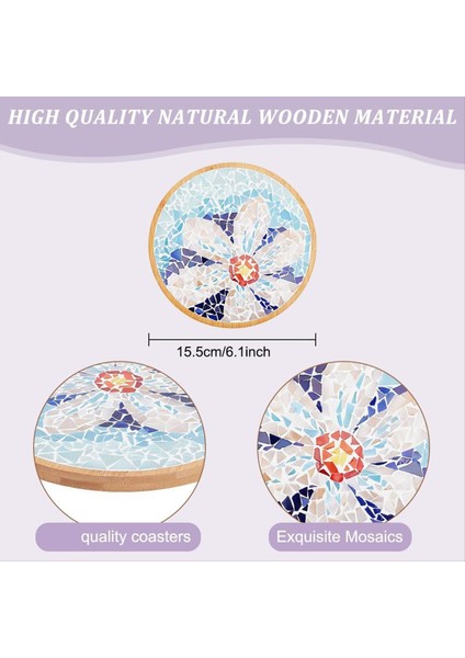 El Yapımı Mozaik Bardak Altlıkları Için Uygun Yetişkin Yeni Başlayanlar Için Dıy Mozaik Zanaat Kiti Ev Dekoru Noel Hediyeleri (Yurt Dışından) fiyatları