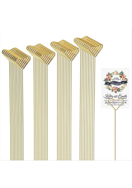40 Pcs Çiçek Kart Tutucu Seçimler - Buketler Düğün Centerpieces Fotoğraf Tutucu Çubukları Için Çiçek Kartı Tutucu Çubukları (Yurt Dışından) fiyatları