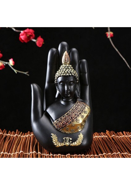 Palm Heykelinde 3x Thai Buddha Zen Buddha Heykel-Iç/dış Mekan Dekoru Veranda Veranda (Yurt Dışından) fiyatları