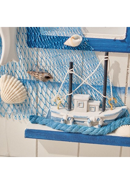 Duvara Monte Kabine Anahtar Raf Ahşap Ev Anahtar Depolama Kutusu Akdeniz Tarzı Model Heykel Ev Duvar Dekor Deniz Feneri (Yurt Dışından) indirimleri