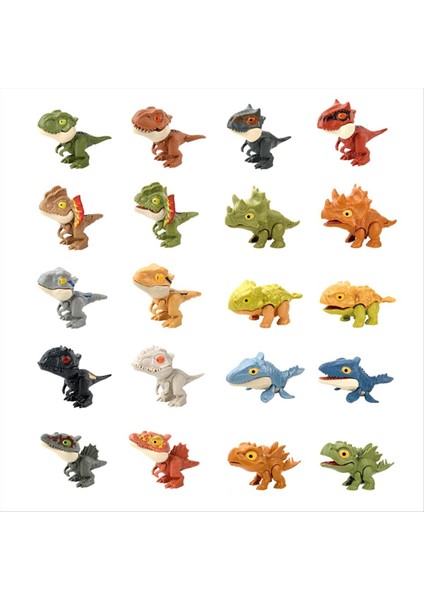 Parmak Dinozor Zorlu Tyrannosaurus Model Isırma El Jurassic Dino Oyuncak Çocuklar Için Hayvan Hareketli Eklemler Hediye (Yurt Dışından)