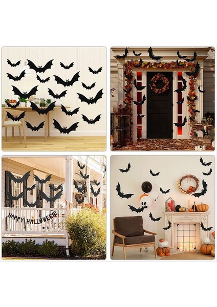 Asılı Yarasa Cadılar Bayramı Açık Dekorasyonlar - Ağaçlara Sundurmalara Yards Sarı Üzerine Açık Hava Dekorasyonları Asmak Için Mükemmel (Yurt Dışından) fırsatları