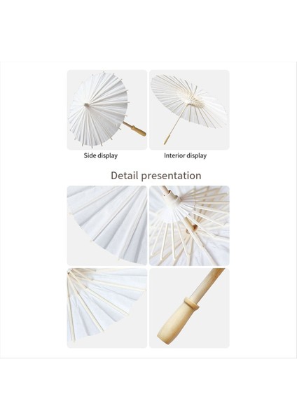 Çin Antik Tarzı Diy Düğün Dekorasyonu Beyaz Gelin Şemsiye Düğün Fotoğrafı Sahne Şemsiyesi 60CM (Yurt Dışından) indirimleri