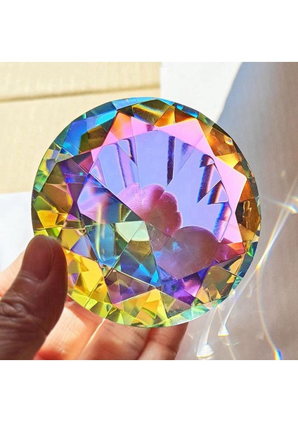 2pcs 60MM K9 Kristal Elmas Kağıt Ağırlığı Dekoratif Gökkuşağı Maker Prism Cam Düğün Odası Masaüstü Süsler B (Yurt Dışından) fiyatları