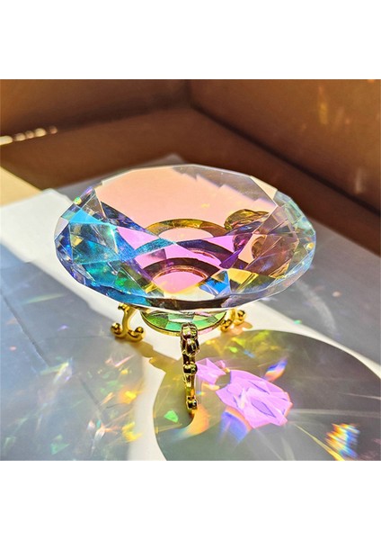 2pcs 60MM K9 Kristal Elmas Kağıt Ağırlığı Dekoratif Gökkuşağı Maker Prism Cam Düğün Odası Masaüstü Süsler B (Yurt Dışından) fırsatları