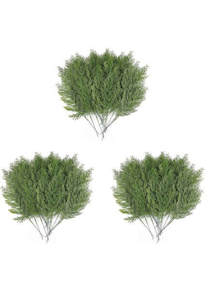 120 Pcs Yapay Sedir Dalları Sedir Sprey Dalları Cedar Selvi Gövdeleri Çamı Plastik Yeşillik Noel Diy Seçer (Yurt Dışından)