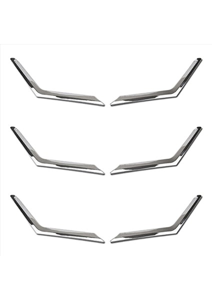 6pcs Krom Ön Örgü Izgara Izgara Nissan Rogue X-Trail Için T32 2014 2015 2016 Için (Yurt Dışından)