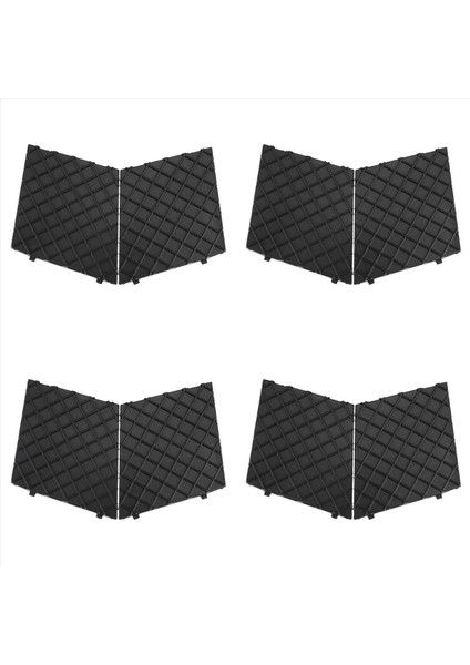 Siyah Ön Tampon Alt Örgü Izgara Kapağı 4pair Solda Sağa Sağa Bmw E60 E61 M (Yurt Dışından)
