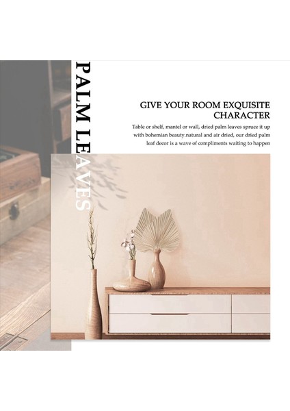 Kurutulmuş Palmiye Oda Dekorunu Bırakır 30 Parça - 18 Inç H x 10INCH W Güzel Bir Boho Görünümü Için Büyük Doğal Palmiye Yaprağı Dekoru (Yurt Dışından) modelleri