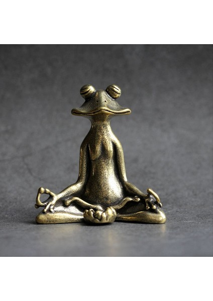 Vintage Pirinç Meditasyon Kurbağa Heykel Süsleri Hayvan Heykel Tütsü Burner Ev Dekor (Yurt Dışından) fiyatları