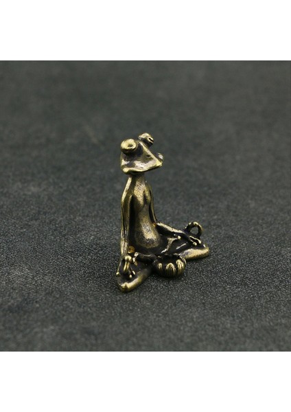 Vintage Pirinç Meditasyon Kurbağa Heykel Süsleri Hayvan Heykel Tütsü Burner Ev Dekor (Yurt Dışından) indirimleri