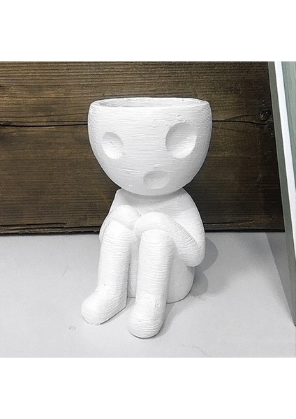 Mumya Vazo Bahçe Saksı Küçük Bitki Stand Hava Bitki Stand Kapalı Bitki Pot Özet Karakter Vazo Süsleri A (Yurt Dışından) modelleri