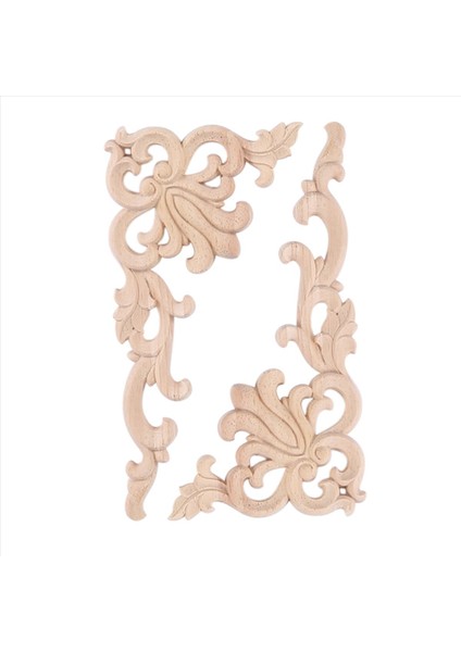 24PCS Avrupa Çiçek Zanaat Mobilya Dekoratif Oyma Aplike Ahşap Modern Duvar Çerçevesi Köşe Kapısı (Yurt Dışından) modelleri