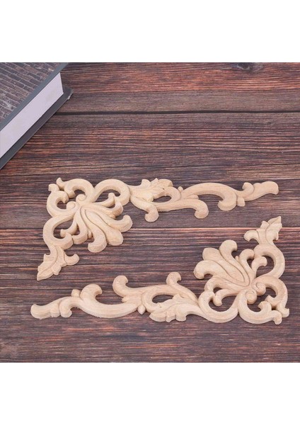 24PCS Avrupa Çiçek Zanaat Mobilya Dekoratif Oyma Aplike Ahşap Modern Duvar Çerçevesi Köşe Kapısı (Yurt Dışından) indirimleri