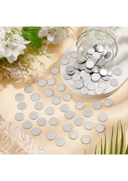 100 Pcs Paslanmaz Çelik Disk Dairesel Plaka Disk Boş Metal Grev El Sanatları Için Düz Yuvarlak Plaka Metal Damgalama (Yurt Dışından) modelleri