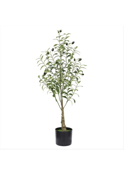 Yapay Zeytin Ağacı Bitki Anti-Tip Koruma Düşük Bakımlı Ev Ağacı Yeşil Bitki Pot (Yurt Dışından)