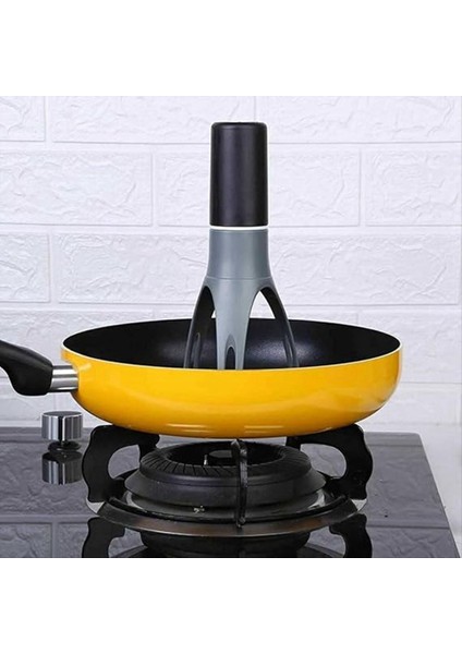 Mutfak Üçgen Yumurta Çırpma, Mini Yarı Otomatik Çırpma, Pişmiş Gıda Karıştırma Aracı, Tava Karıştırma Çubuk Gıda Mikseri Siyah &amp; Gri (Yurt Dışından) indirimleri