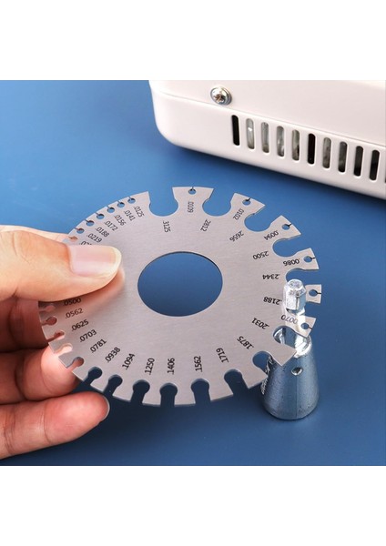 8 Bölge Tel Gösterge Ölçüm Aracı, Metal Gauge Kalınlık Aracı, Sayfa Kalınlık Göstergesi, Yuvarlak Çift Taraflı Metal Sac Guajı (Yurt Dışından) fiyatları