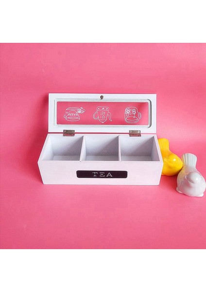 2x 3 Bölmeler Bambu Sistem Çay Poşeti Depolama Kutusu Mücevher Organizatör Çay Kutusu Organizatör Ahşap Şeker Paketi Konteyner (Yurt Dışından) indirimleri