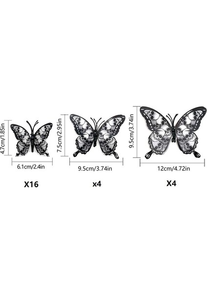 3D Hudie Dekorasyon Oturma Odası Yatak Odası Dekorasyonu 3D Sticker Siyah Beyaz (Yurt Dışından) fiyatları