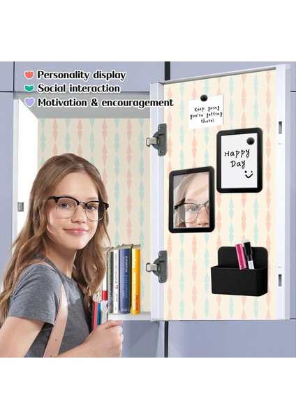 Soyunma Aksesuarı Kit-Girl Okula Dön Manyetik Beyaz Tahta Aynası Kuru Sil Marker Tutucu ve Okul Tedarik A (Yurt Dışından) fiyatları