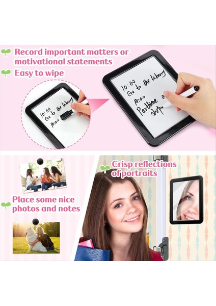 Soyunma Aksesuarı Kit-Girl Okula Dön Manyetik Beyaz Tahta Aynası Kuru Sil Marker Tutucu ve Okul Tedarik A (Yurt Dışından) indirimleri