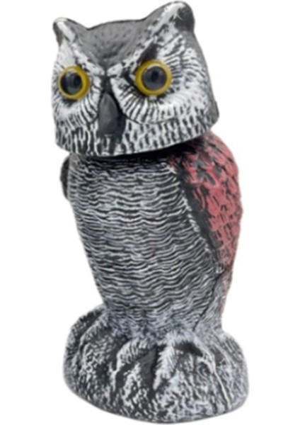 Baykuş Korku Kontrol Cihazları 360 ° Döner Baykuş Tuzağı Baykuş Kuş Caydırıcı Bahçe Dekorasyonu (Yurt Dışından)