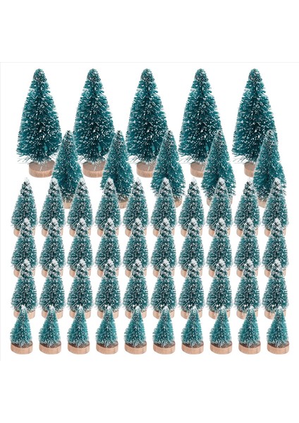 50PCS Minyatür Yapay Noel Ağacı Küçük Kar Donu Ağaçları Çam Ağaçları Noel Diy Partisi Dekorasyon El Sanatları (Yurt Dışından) fiyatları