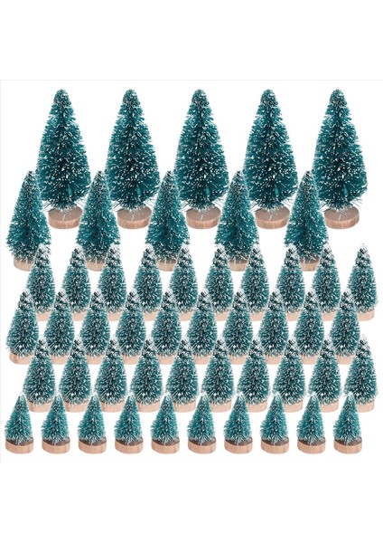 50PCS Minyatür Yapay Noel Ağacı Küçük Kar Donu Ağaçları Çam Ağaçları Noel Diy Partisi Dekorasyon El Sanatları (Yurt Dışından) modelleri