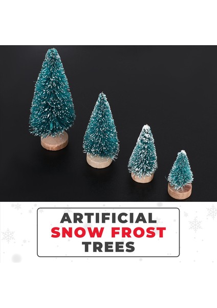 50PCS Minyatür Yapay Noel Ağacı Küçük Kar Donu Ağaçları Çam Ağaçları Noel Diy Partisi Dekorasyon El Sanatları (Yurt Dışından) indirimleri