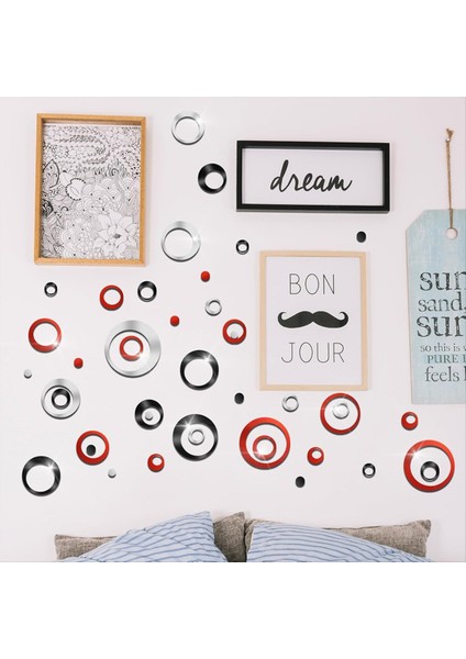 72PCS Duvar Çıkartmaları Akrilik Daire Aynası Çıkarılabilir Yuvarlak Noktalar Ayna Duvar Dekorasyon Duvar Çıkartmaları Oturma Odası Için Duvar Resimleri (Yurt Dışından) modelleri