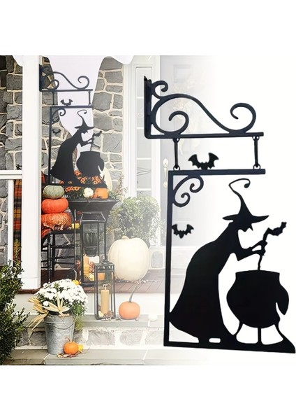 Cadılar Bayramı Cadı Cadılar Bayramı Cadı Dekorasyonu Korkunç Demir Cadı Cadılar Bayramı Bahçesi&#39 Nde Asılı (Yurt Dışından) indirimleri