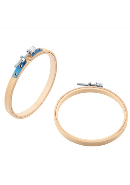 60 Adet 4 Inç Nakış Çemberleri Set Dökme Bambu Daire Çapraz Dikiş Çember Yuvarlak Halka (Yurt Dışından) modelleri