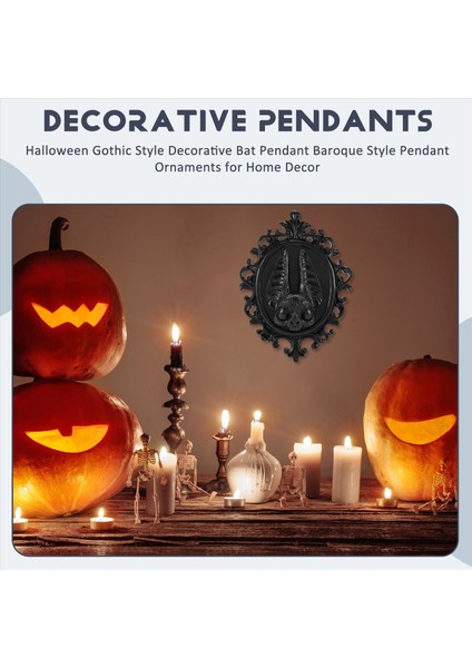 Cadılar Bayramı Gotik Tarzı Dekoratif Yarasa Kolye Barok Tarz Kolye Süslemeleri Ev Dekoru B (Yurt Dışından) fırsatları