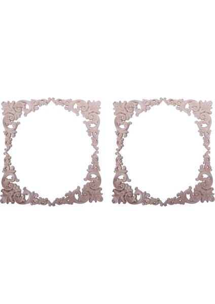 8pcs Lastik Ahşap Meşe Oyma Köşe Onlay Aplike Mobilya Ev Kapı Dekor Diy (Yurt Dışından)