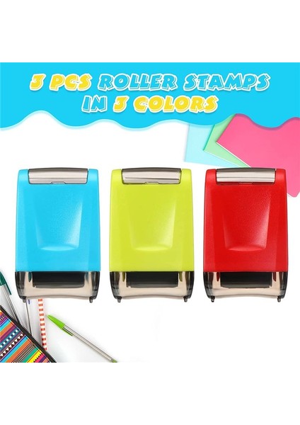 3 Adet Kesikli El Yazısı Hatları Uygulama Silindir Damgası Kendini Mürekkep Mürekkep Çizgisi Haddeleme Damgası Öğretmen Damgası (Yurt Dışından) fırsatları