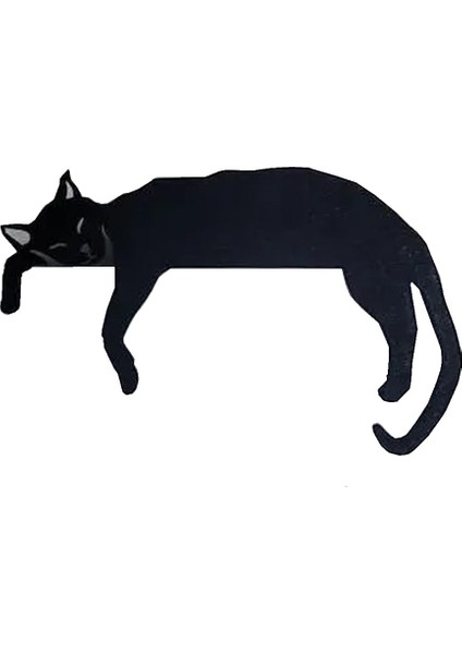 Metal Sevimli Kedi Kapı Çerçeve Kedi Kapı Çerçeve Köşe Dekorasyon Ev Mobilya Kapısı Dekorasyon Işareti D (Yurt Dışından)