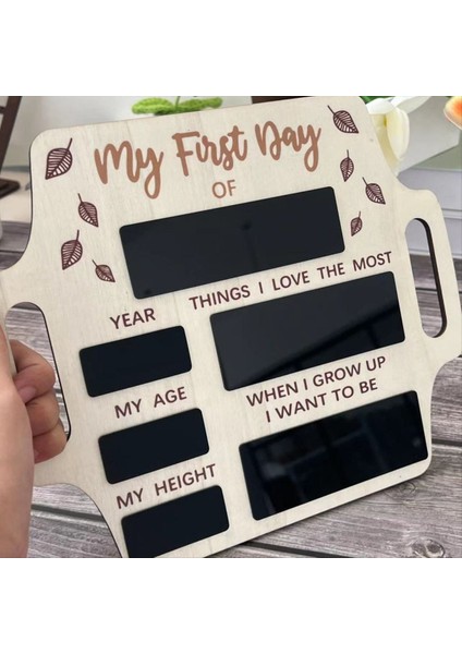 Okul Işaretinin Ilk Günü Portable Hang Back Okulu Blackboard Işareti Okul Anma Kurulu&#39 Nun Ilk Günü (Yurt Dışından) modelleri