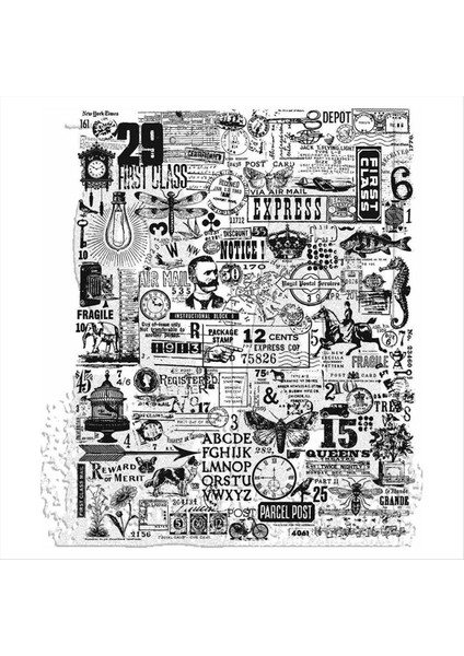 Kart Yapma Desenleri Için Açık Damga Sevgililer Günü Noel Tatil Kartları ve Dıy Scrapbook Gazetecilik TH57 (Yurt Dışından)